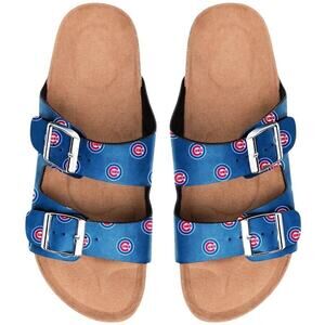 Chicago Cubs Women's Mini Print Double Buckle Sandal 5/6